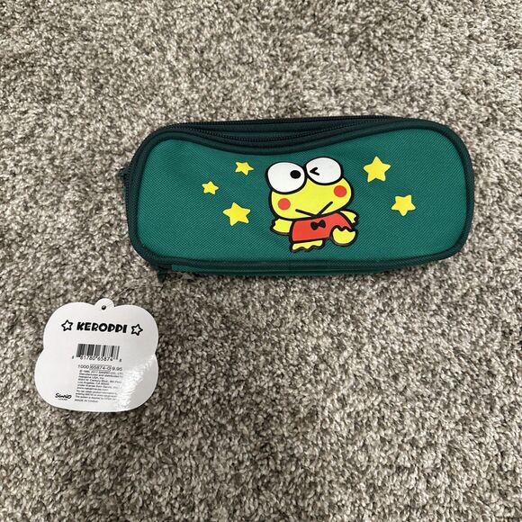 Vintage Sanrio Keroppi Retro Pencil Bag Ultra Rare Officially Licenced New - Picture 1 of 6